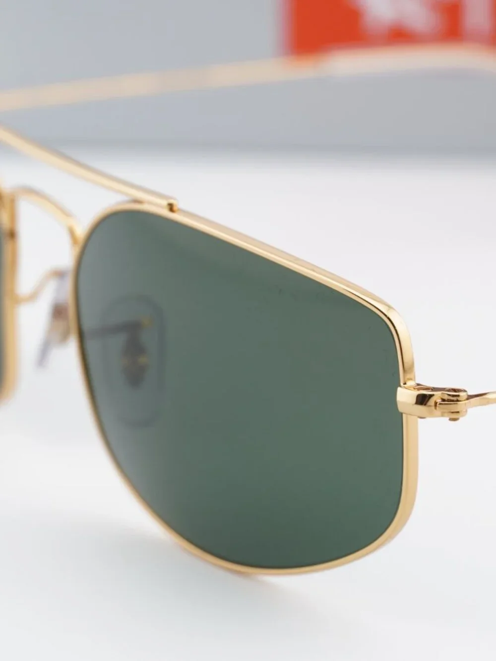 Ray-Ban RB3845 919631 Square Sunglasses - Legend Gold/G-15 Green